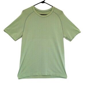 Lululemon Mens Medium Heather Green Metal Vent Tech Short Sleev Shirt Athletic